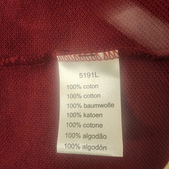 Lacoste Red Devanlay Button Up Golf Polo Shirt Mens Sz 9 - Picture 4 of 6